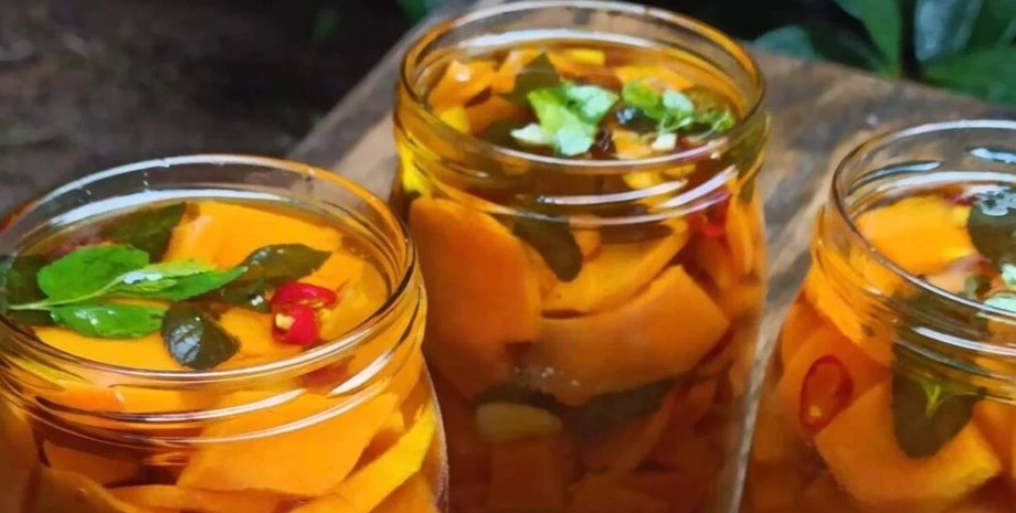 Тыква в масле, тыква рецепт, тыква, заготовки на зиму