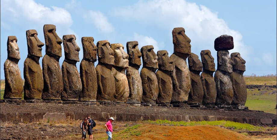 Статуи острова Пасхи / Фото: lesnyanskiy.livejournal.com