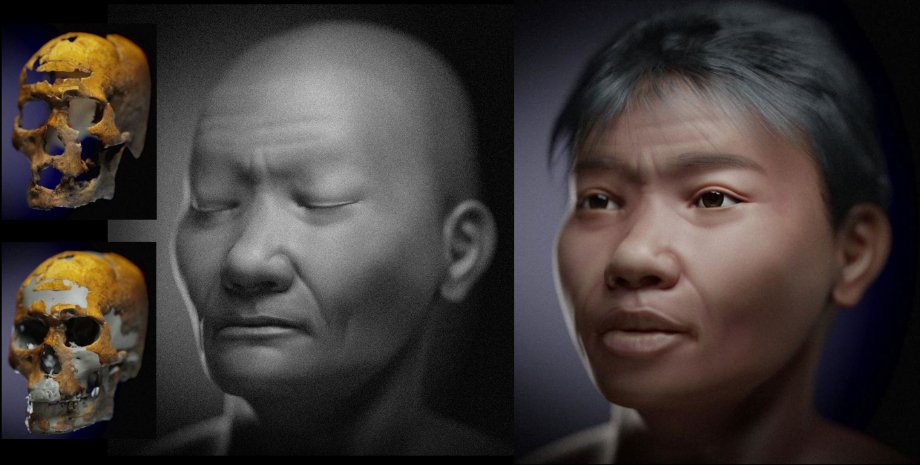 реконструкция лица, древний человек, Бразилия
