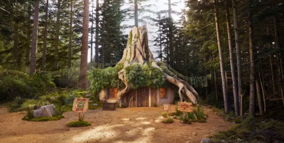 Болото Шрека, дом, жилье, аренда жилья, жизнь в сказке, Airbnb, смогут забронировать жилье, Шрек, сказка, мультфильм, Осел