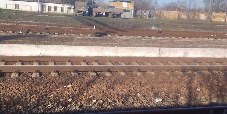 Железнодорожная станция, Октябрьское, Крым