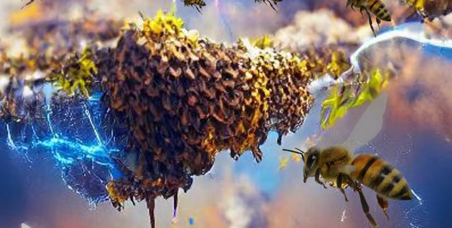 пчелы, рой пчел