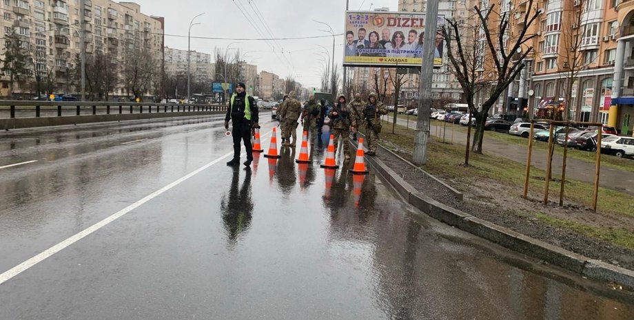 ДРГ, блокпост, Киев, Оболонь