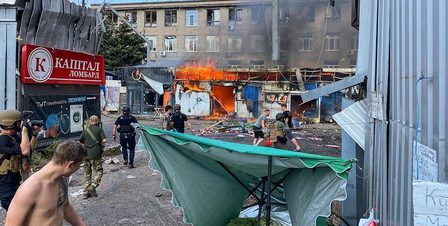 Наслідки обстрілу Костянтинівки ,мирні переговори