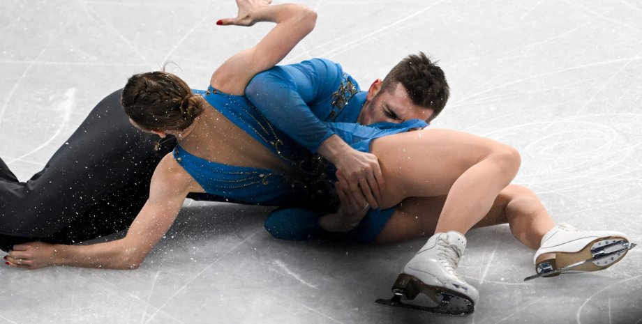 Анастасія Мішина, Олександр Галлямов, Фігурне катання, падіння, олімпіада-2022