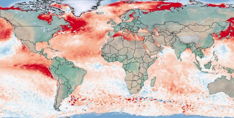 жара, жара в океане, жара 2023