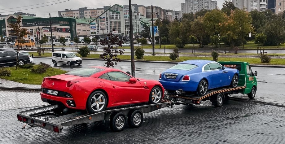 суперкары в Украине, элитные авто в Украине, Rolls-Royce Cullinan, Ferrari California, Bentley Continental GT