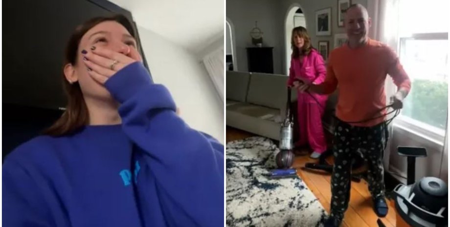 Доросла донька застала своїх батьків, які після розлучення прибирали разом, курйози, приколи, цікавинки