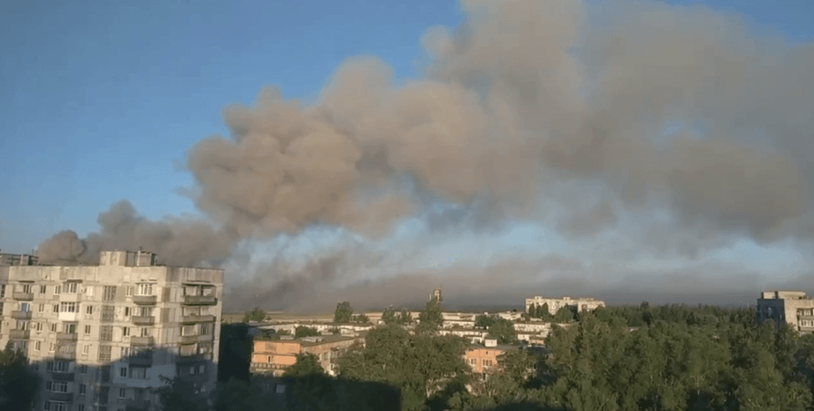 удар по складі боєприпасів