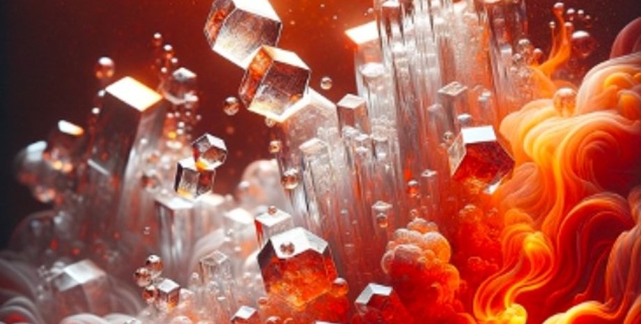 ядро землі, надра землі, кристали кремнезему