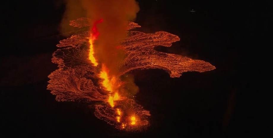 лава, виверження вулкана, ісландія виверження вулкана