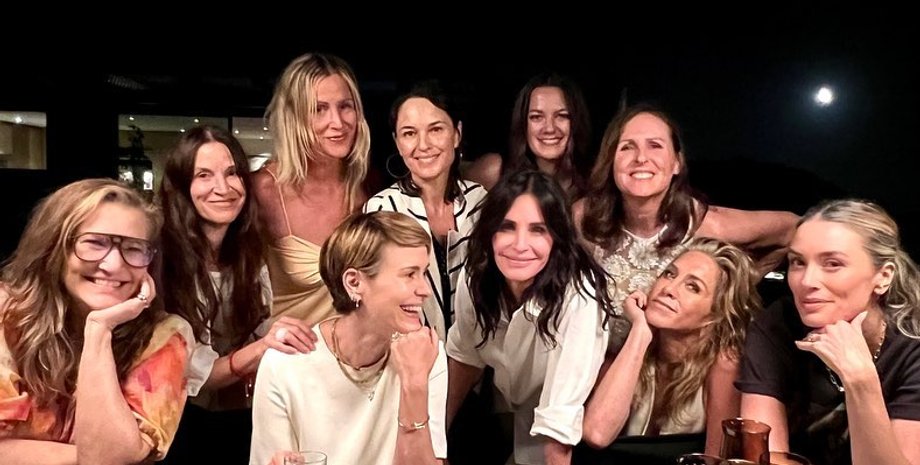 Кортні Кокс із подругами, Кортні Кокс, сара Полсон, подруги, Дженніфер Еністон