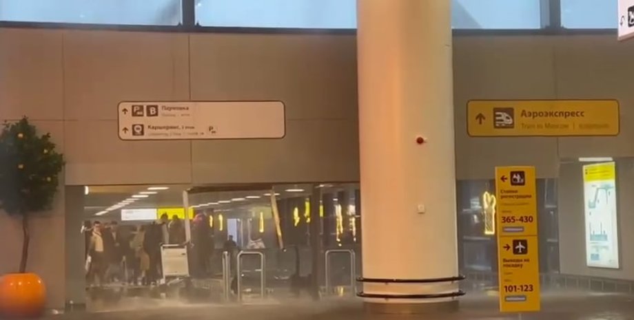 шереметьево, аэропорт, наводнение, москва