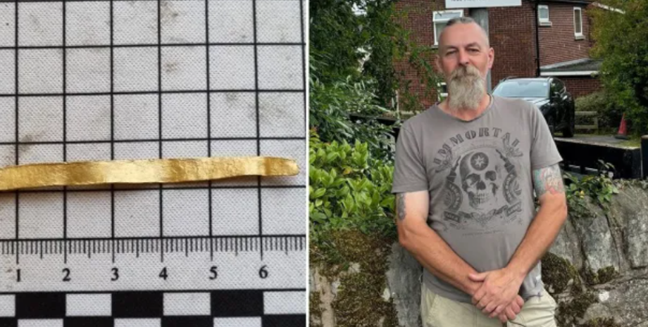 Чоловік знайшов шматок золота на підлозі й мало не викинув у смітник, знахідка, артефакт, цінні речі, реліквії