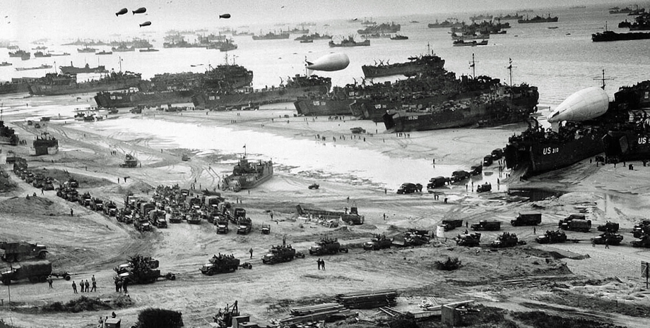 Вторая мировая война, высадка союзников в Нормандии, архивное фото
