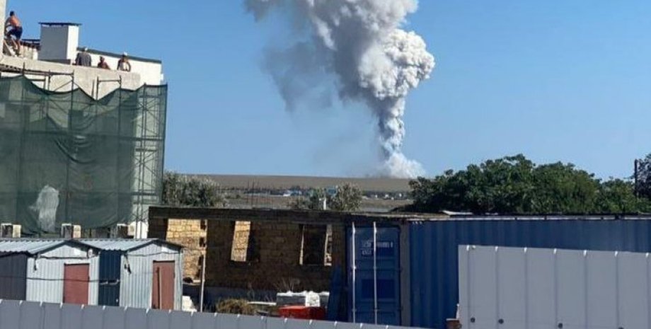 Взрыв, предположительно, ракетного комплекса "Бастион"