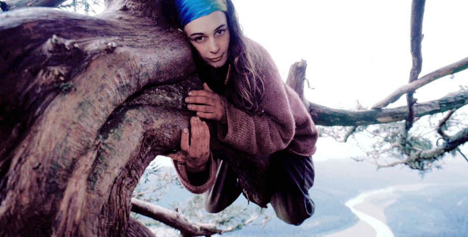 Дівчина, жінка, активістка, дерево, гілка