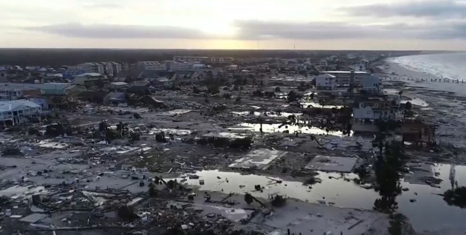 Последствия урагана "Майкл" / Скриншот видео