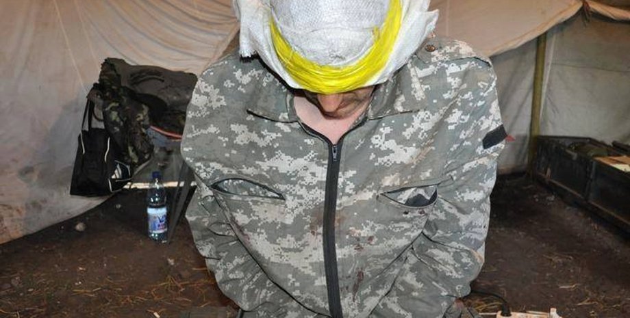 Украинский пленный в Донбассе / Фото: пресс-служба Минобороны