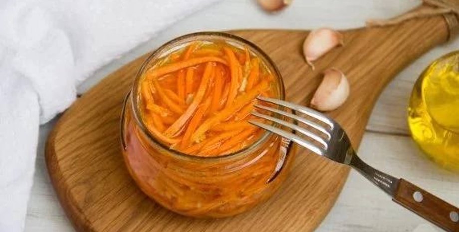 морковь, пряная морковь, салат, заготовки на зиму