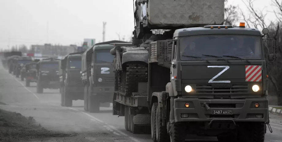 колонна российской техники