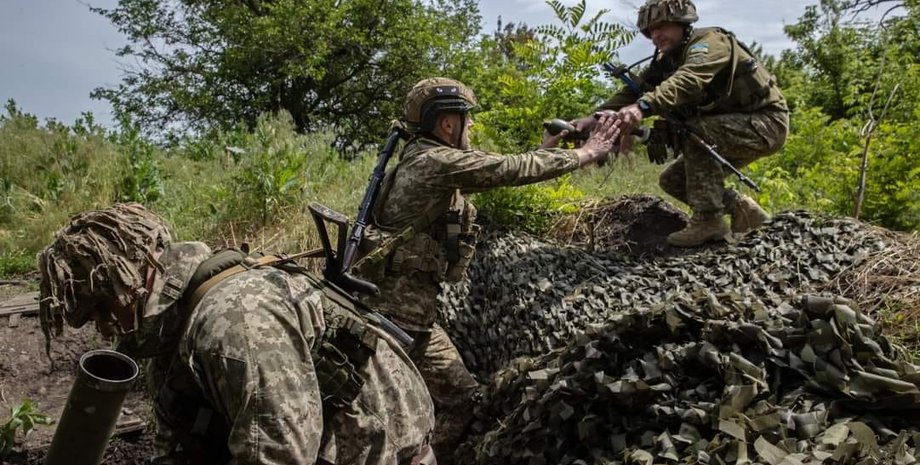 Украинские военные, фото