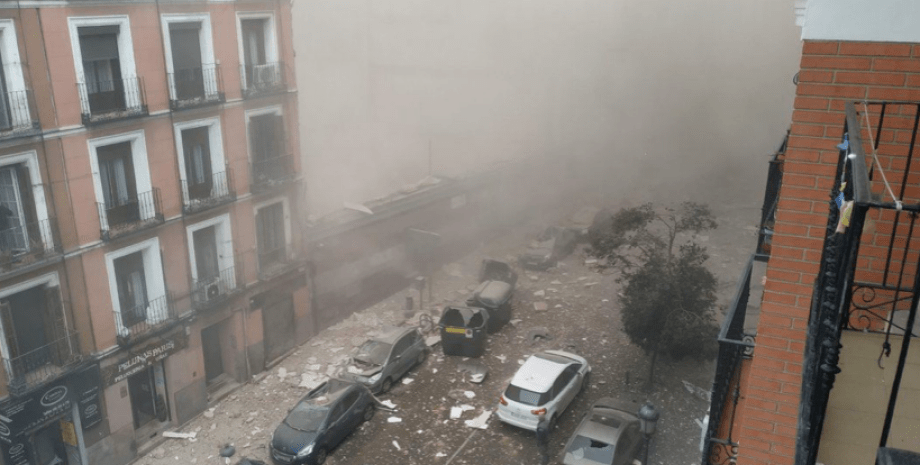 вибух, Мадрид, пил