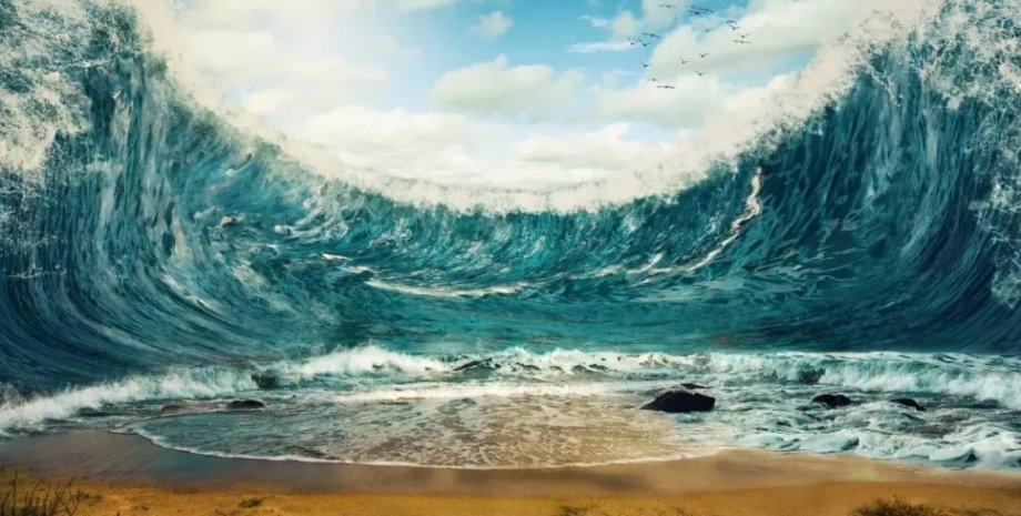 потепление, цунами, гигантские волны