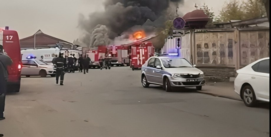 Пожар, Москва, фото