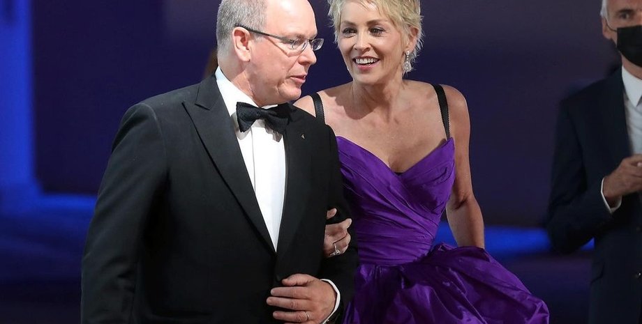 шэрон стоун, гала вечер, фонд князя монако, князь монако, князь альбер