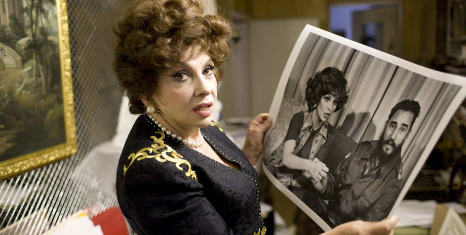 Джина Лоллобріджида, італійська актриса, фідель кастро, особисте життя джини лоллобріджиди, коханці джини лоллобріджиди, війна бюстів