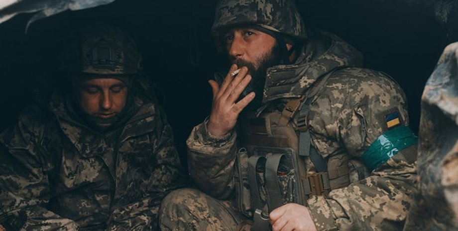 Украинские военные в Бахмуте
