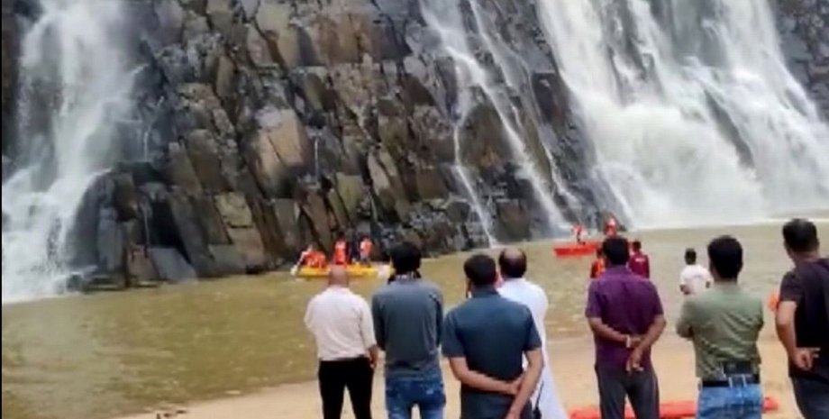 водопад в Индии, индия водопад