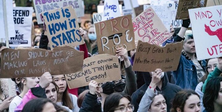 протесты за аборт сша, протест за аборт, митинг за аборт сша