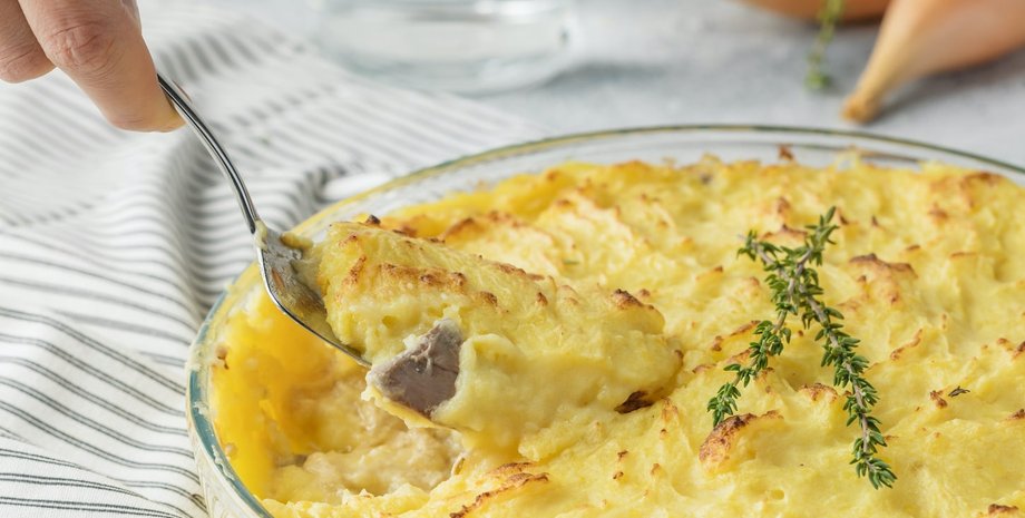 картофельная запеканка, картофель, рецепт запеканки, блюдо из картофеля