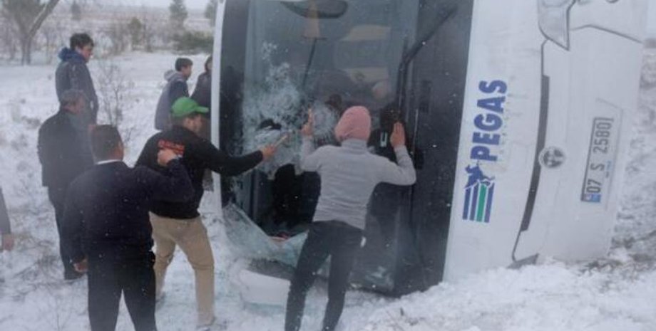 автобус, дтп, турция, российские туристы