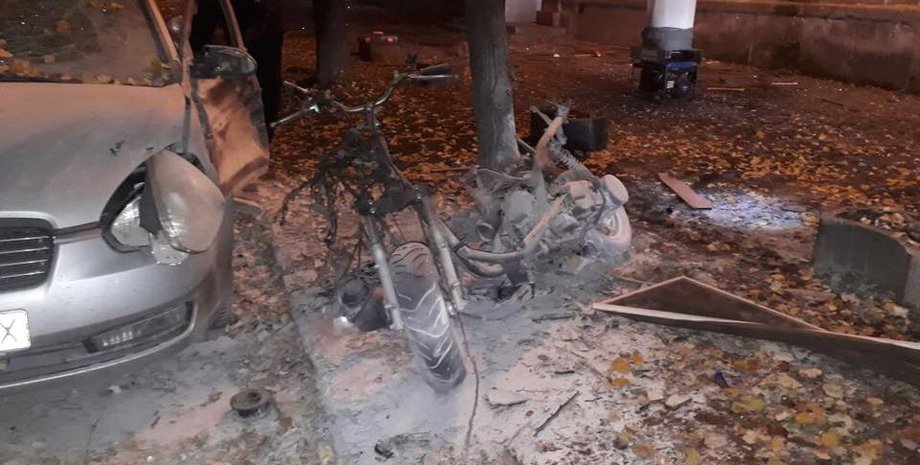 Место взрыва / Фото: facebook.com/people/Оксана-Блищик