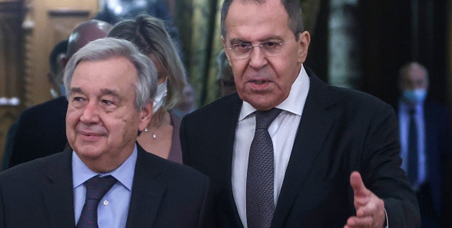 Антониу Гутерриш и Сергей Лавров в Москве