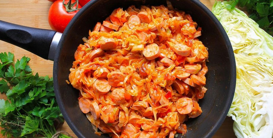 солянка, солянка в сковороде, рецепт