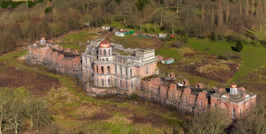 Дворец Гамильтон, особняк, заброшенное здание, дворец, руины, постройка, архитектура,