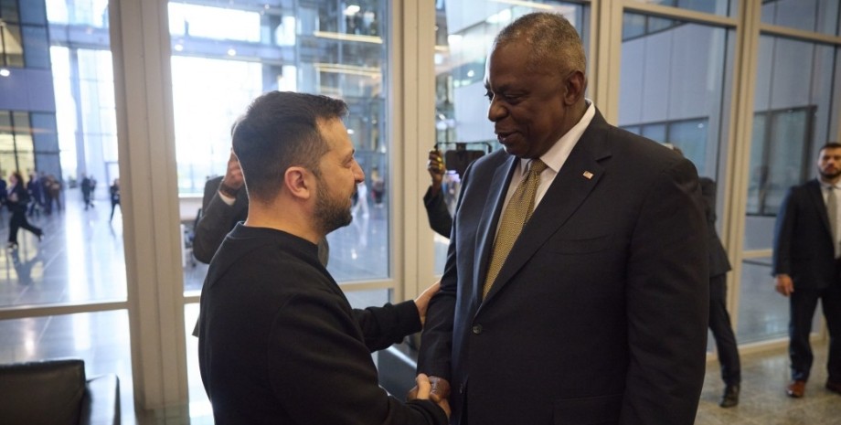 Владимир Зеленский и Ллойд Остин Владимир Зеленский, Ллойд Остин, фото