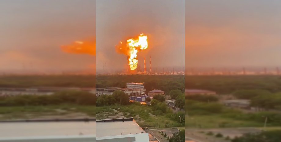 2 августа после атаки украинских дронов вспыхнул пожар на Новокуйбышевском НПЗ