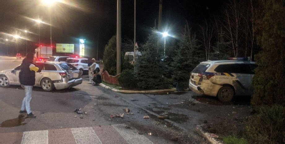 авария, блокпост