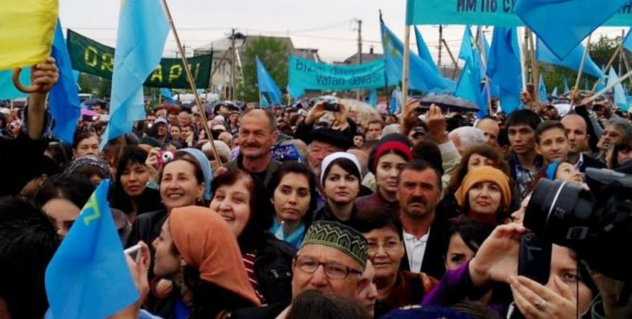 Митинг крымско-татарского народа в Крыму / Фото: "ТСН"