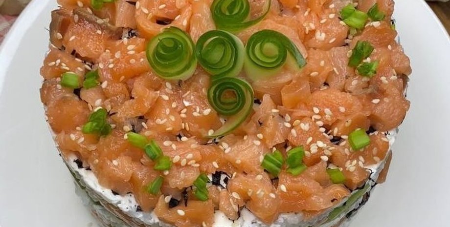 суши-торт, рецепт