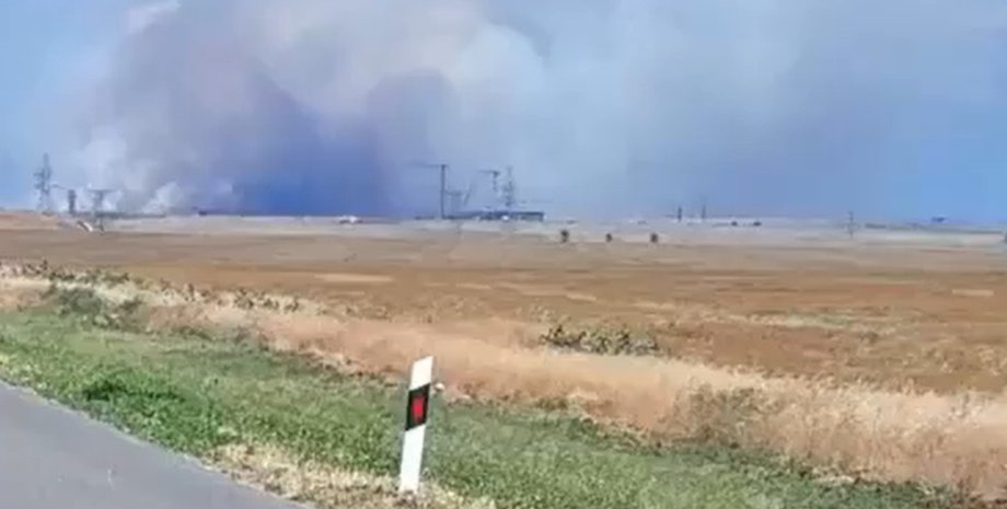 полигон мыс Чауда, мыс Чауда пожар, мыс Чауда попадание, мыс Чауда Shahed, Крым старт Шахедов, Крым взрывы 25 июня, Чауда 25-26 июня