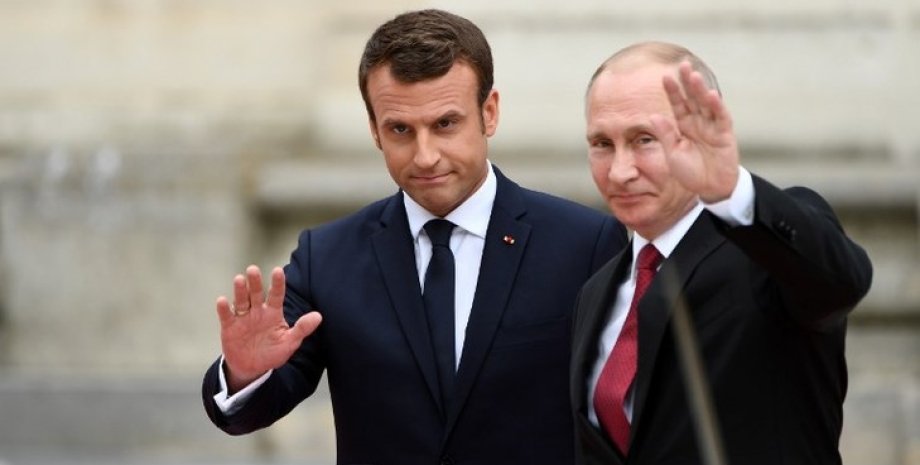 Макрон, Путин, президент РФ, президент Франции