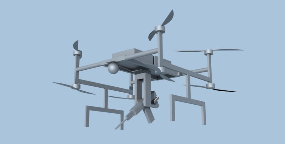 Sky Destroyer дрон октокоптер стрельба с воздуха