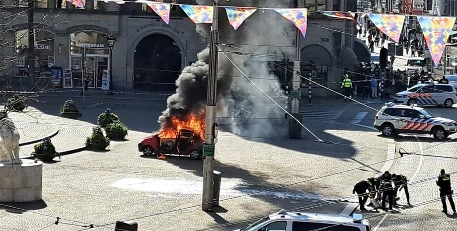 амстердам взрыв, амстердам, взрыв авто, теракт