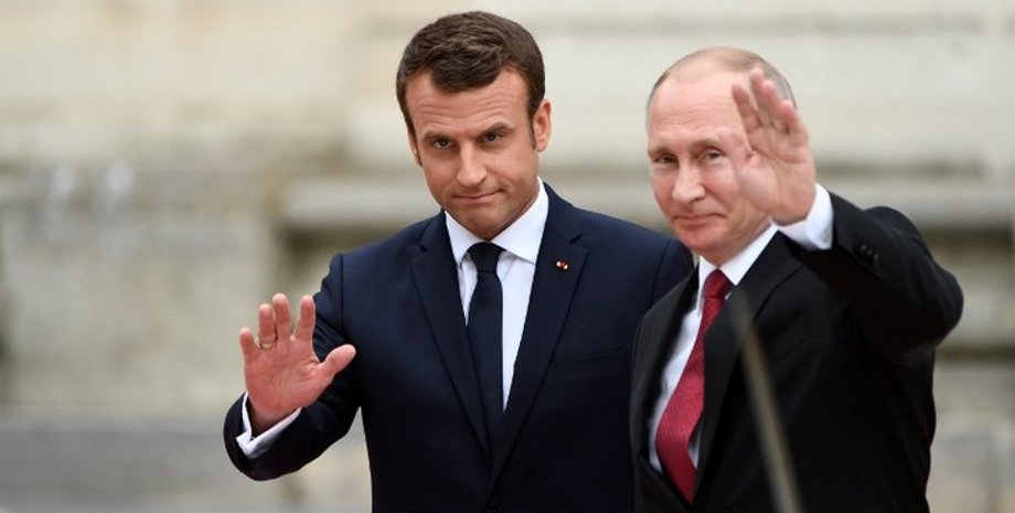 Макрон, Путин, президент РФ, президент Франции